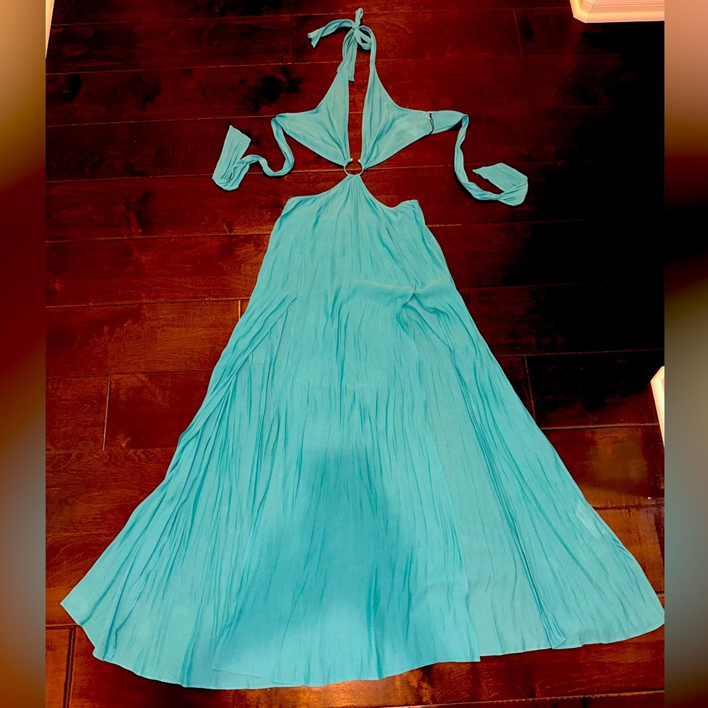 NWT teal dress swim cover-up - can also be worn as a beachy dress.